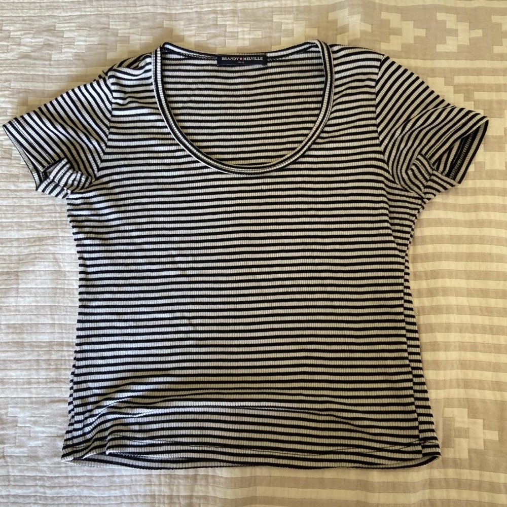 Striped Brandy Melville Crop Top